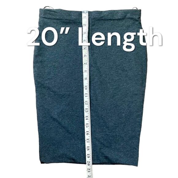 Zara W & B Collection Heather Gray Stretch Mini Skirt Sz 28 - Picture 8 of 11